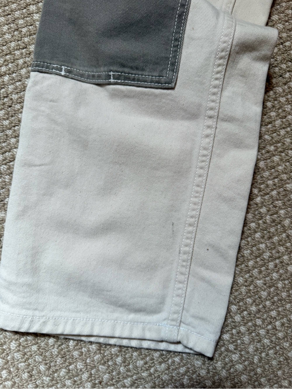 Rudy Jude Utility Jeans size 1 Natural and Sage Color Block - Picture 4 of 5